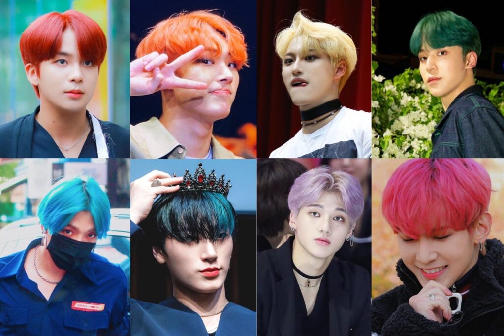 Радуга на волосах: 8 групп с разноцветными прическами