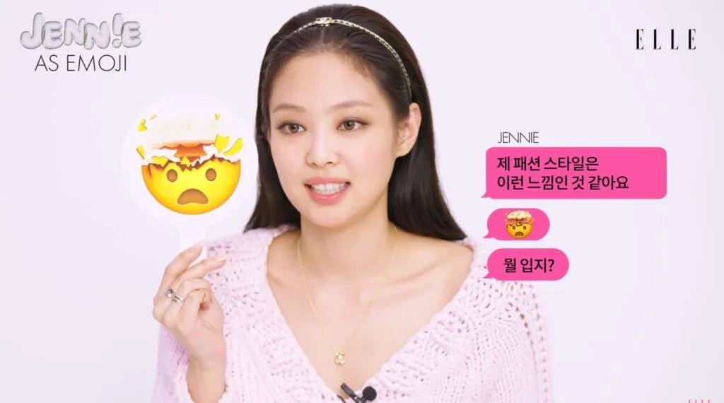 Смотрите: Дженни из BLACKPINK описывает себя, участников, свой стиль в одежде и многое другое в интервью Emoji