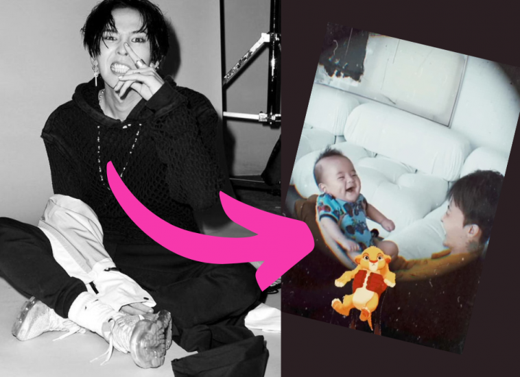 G-Dragon очаровательно проводит время с племянником