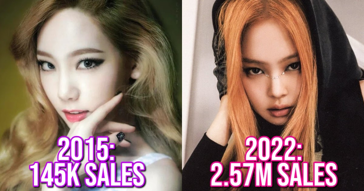 Вот как резко выросли годовые продажи альбомов женских к-поп групп с 2015 года до настоящего времени