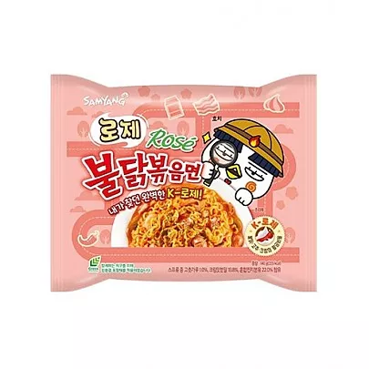Samyang Пультак-рамён со вкусом соуса розе Rose Buldak Ramen (1шт/140 г)