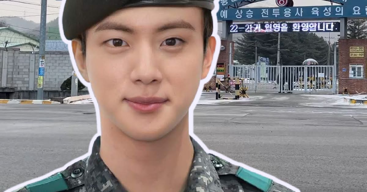 Джин из BTS прибыл на военную церемонию поступления