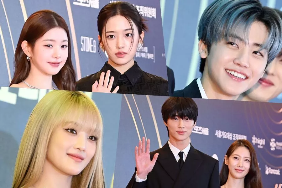 Звезды прошли по красной дорожке 32-й церемонии Seoul Music Awards