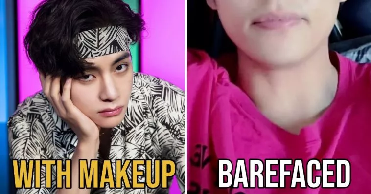 Ви из BTS шокировал пользователей Интернета своими ослепительными снимками с лицом без макияжа во время недавнего Weverse Live