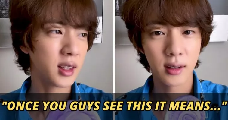 У Джина из BTS есть одна просьба в его мартовском видеообращении, и ARMY уже выполняют ее
