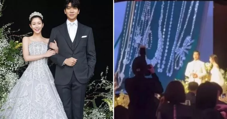 Свадьба Ли Сын Ги и Ли Да Ин якобы спонсировалась ювелирным брендом, так как как во время церемонии играла "реклама"