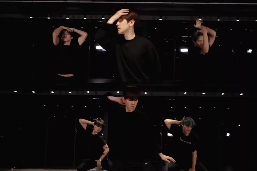 Бэкхён из EXO выпустил видео с танцевальной практики "Bambi" спустя 2 года после релиза