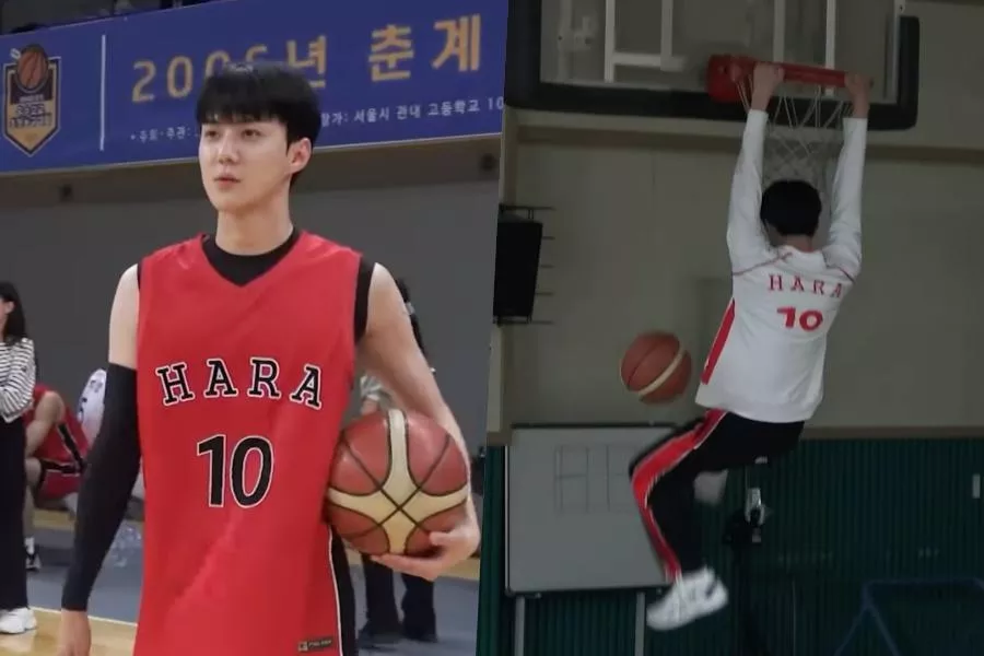 Сехун из EXO совершенствует свои навыки игры в баскетбол на съемках "Все, что мы любили"
