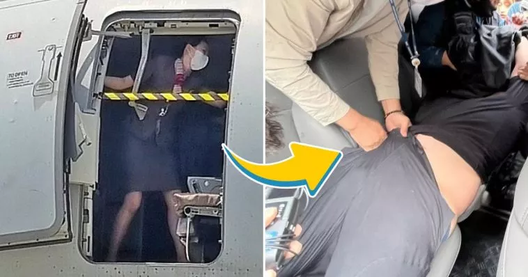 Пассажиру, открывшему двери самолета во время полета, грозит крупный штраф