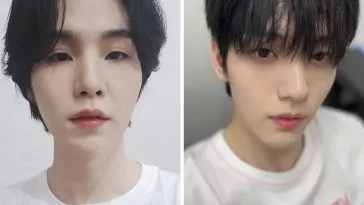 Шуга из BTS и Субин из TXT носили одну и ту же прозрачную рубашку, но излучали совершенно разные вайбы