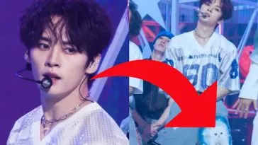 Сценический наряд Ли Ноу из Stray Kids для "S-Class" привлек внимание за цензуру на штанах Сценический наряд Ли Ноу из Stray Kids для "S-Class" привлек внимание за цензуру на штанах