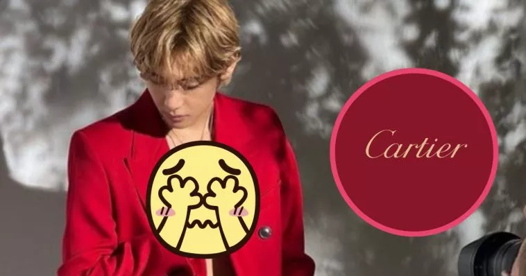 " У него ничего нет под пиджаком..." - Ви из BTS заставил фанатов вспотеть от новых фотографий для Cartier