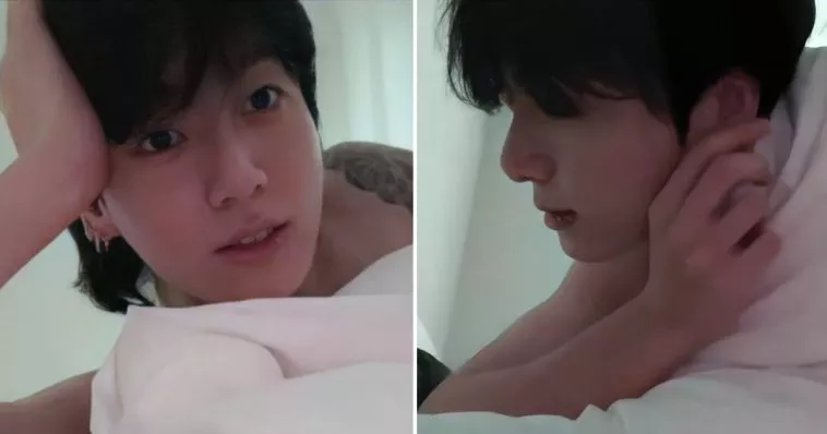 Чонгук из BTS показал свой новый пирсинг во время прямой трансляции "без рубашки" - реакция ARMY