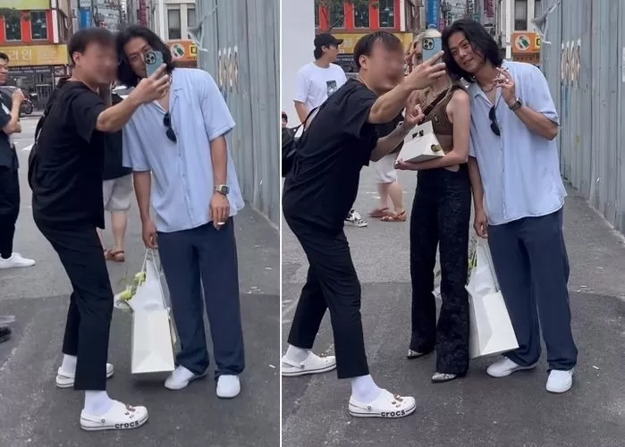 Фанат Beenzino упал перед рэпером на колени, когда случайно встретил его на улице