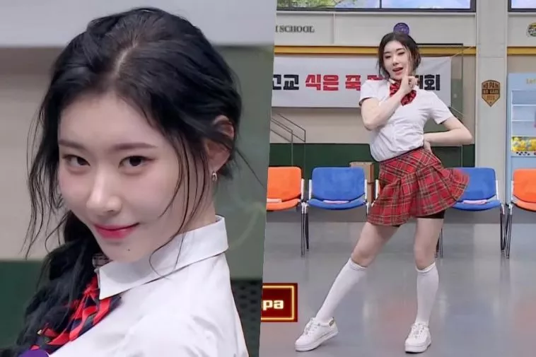 Черён из ITZY исполняет каверы на IVE, aespa и LE SSERAFIM на "Knowing Bros"