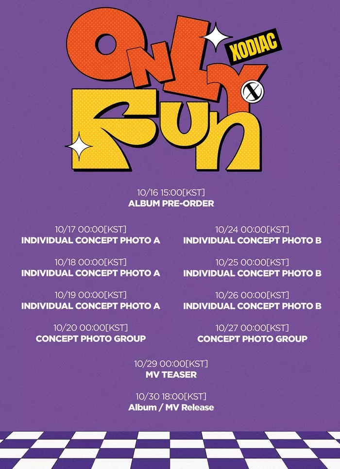 Новички XODIAC выпустили расписание для первого сингла "ONLY FUN"