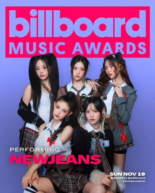 NewJeans стала первой женской к-поп группой, которая выступит на Billboard Music Awards в США