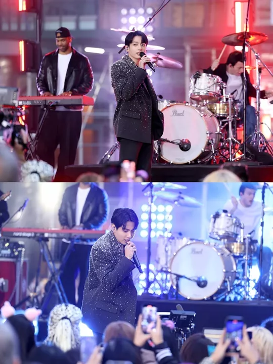 Чонгук из BTS появился на шоу "Today Show" из самого сердца Нью-Йорка