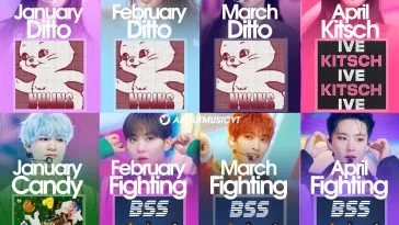 Самые прослушиваемые песни кпоп-групп на Melon по месяцам в 2023 году