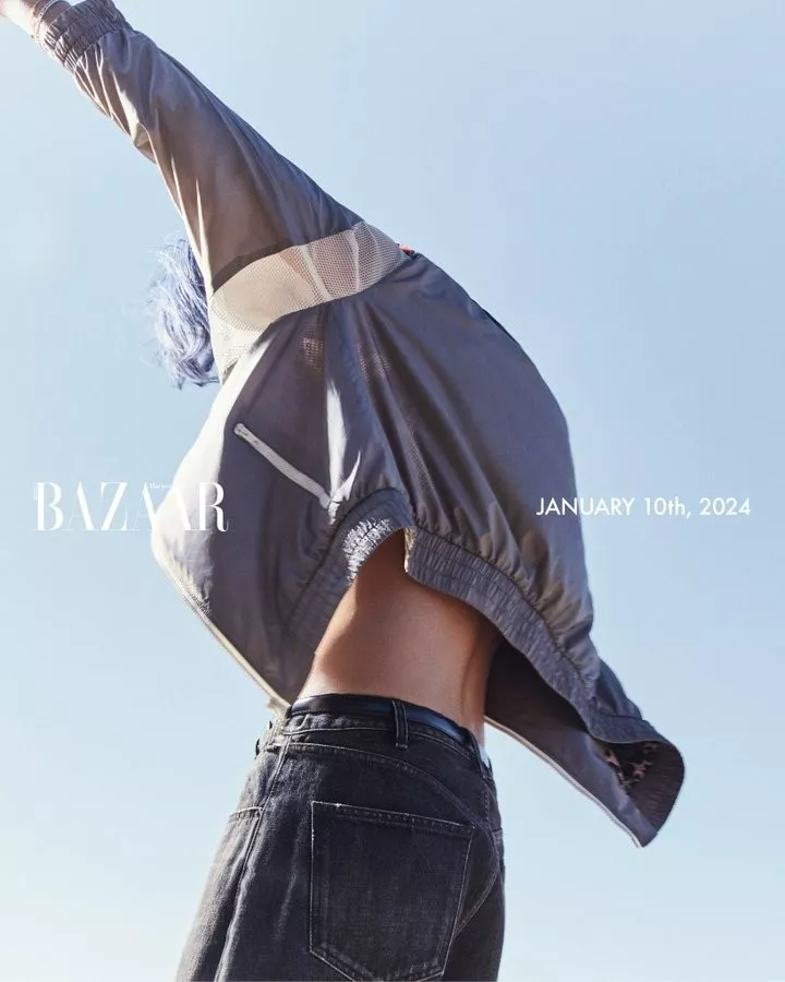 Ви из BTS занял центральное место на февральской обложке Harper's Bazaar Korea