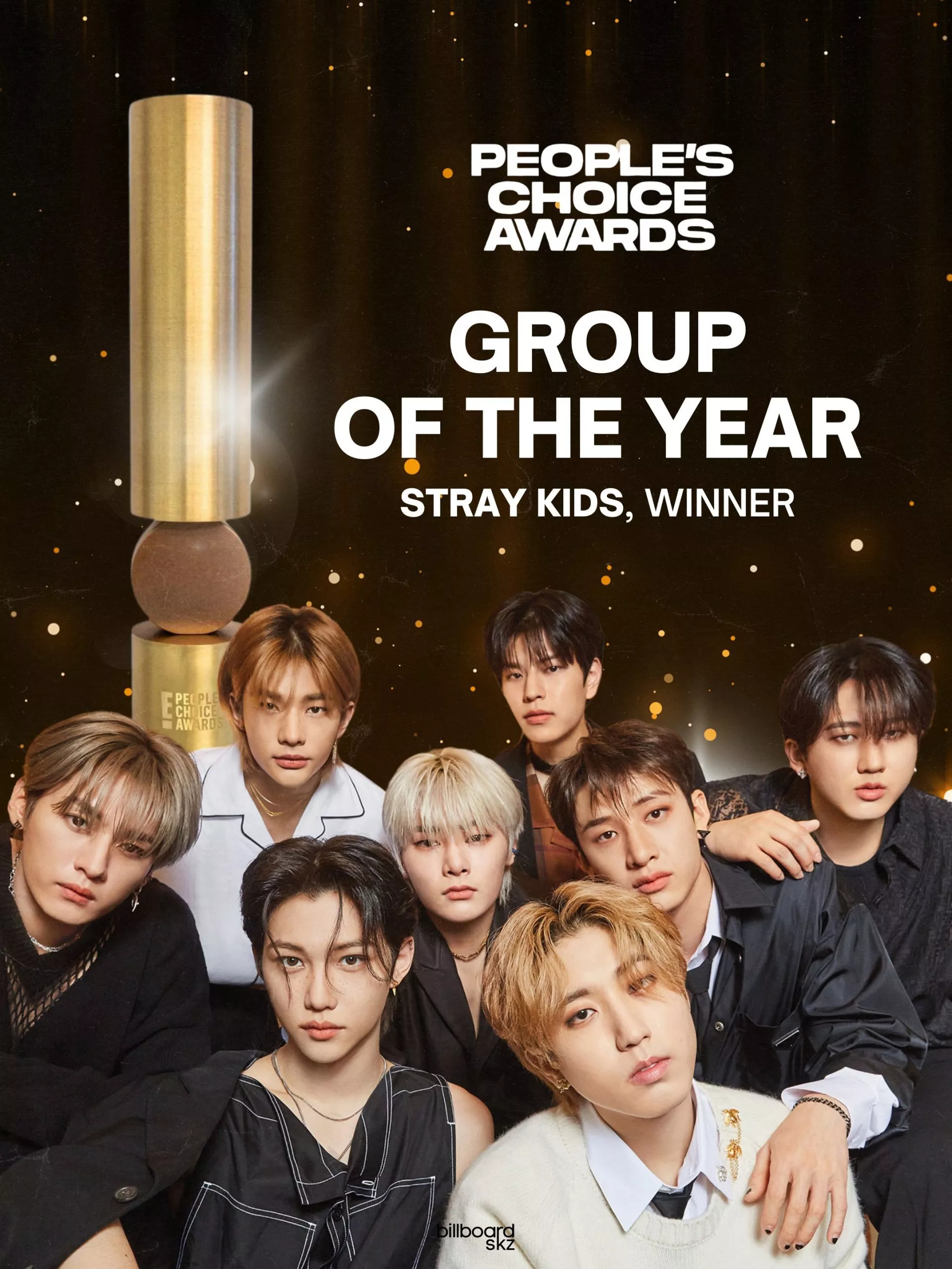 Stray Kids названы группой года на церемонии вручения премии People's Choice Awards 2024