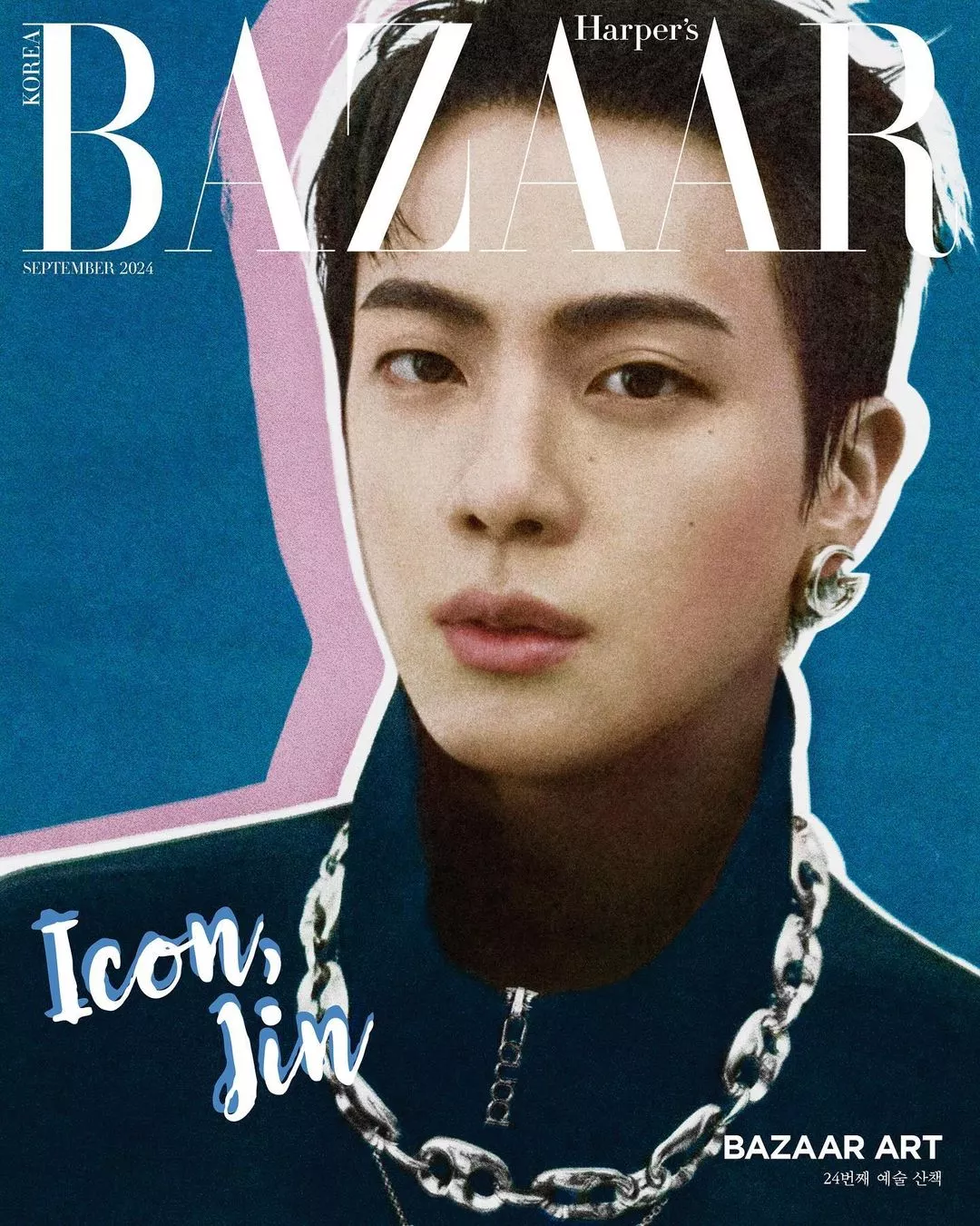 Джин из BTS рассказывает о предстоящей сольной музыке в интервью Harper's Bazaar Korea